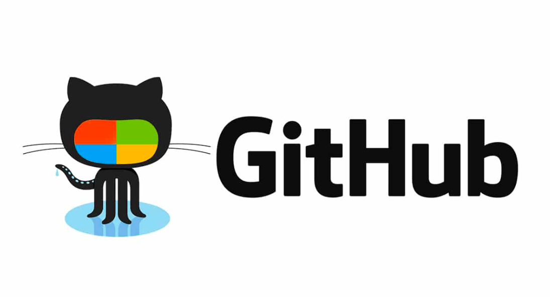 GitHub logo combined with Microsoft colors symbolizing GitHub Microsoft integration under CoreAI